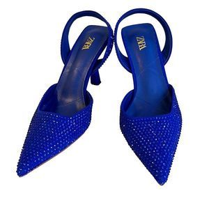 NEW‼️ZARA royal blue heels 37